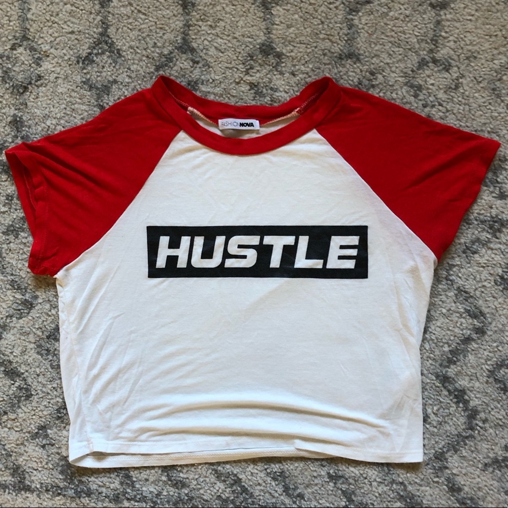 Logo tee crop top
